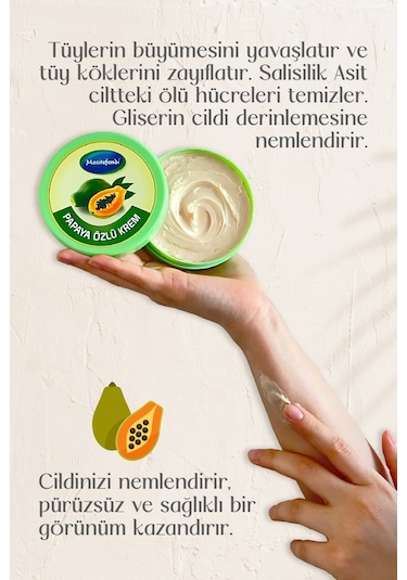 Mecitefendi Papaya Özlü Tüy Azaltıcı ve Geciktirici Krem 150 ML