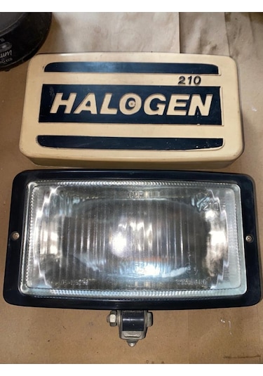 Halogen 210 Sis Lambası Dikdörtgen Kapaklı Eski Üretim Etiketçilere Özel