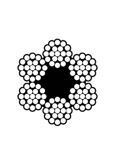 Çelik Halat 6X19 Kendir Özlü Asansör Vinç Halatı 6 Mm 20 Metre