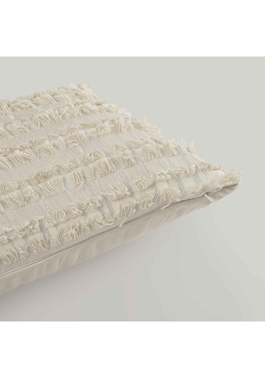 Linens Boho Kırlent Kılıfı 35x50 Cm Naturel
