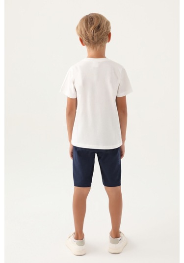 Rolypoly Rhio Krem Erkek Çocuk Bermuda Takım 5274-42974 Krem