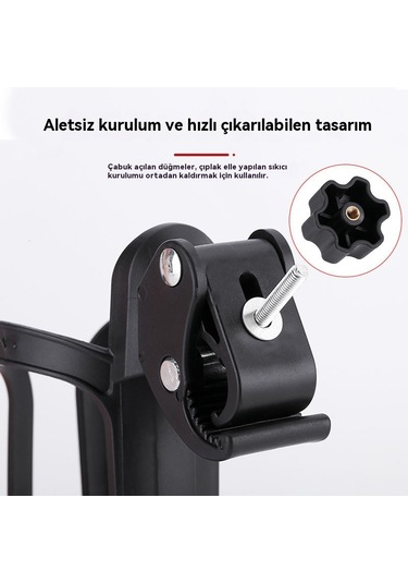 Bisiklet Arabası Su Şişesi Tutucusu-siyah Siyah