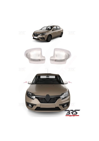 Renault Symbol Uyumlu 2013 Ve Üzeri Krom Ayna Kapağı 2 Parça Paslanmaz Çelik