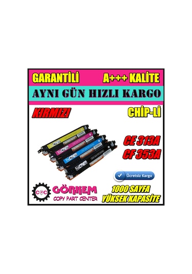 Hp 126A - Ce313A Uyumlu Toner Kırmızı N11.21512