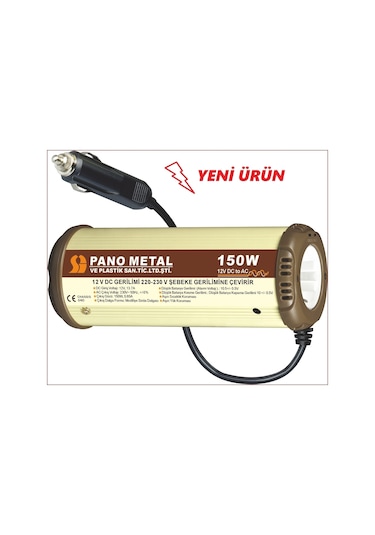 12 - 220 Volt Araç Içi Invertör Dönüştürücü Inverter150 Watt (150988696)
