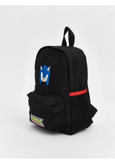 Lc Waikiki Siyah Sonic Baskılı Erkek Çocuk Sırt Çantası