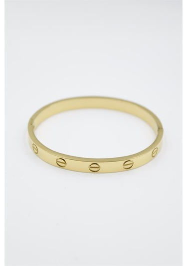 Crt Model Taşsız Bilezik - Altın Altın