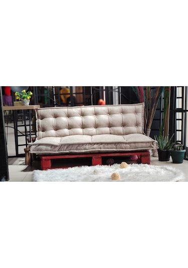 Prestigegolf Palet Oturma Balkon Teras Çocuk Odası Krem