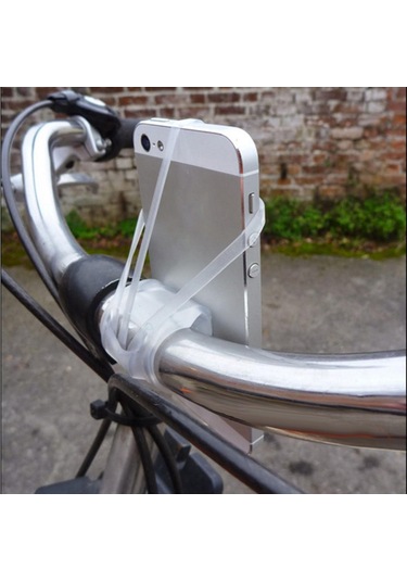 Suntek 2 Adet Silikon Bisiklet Telefonu Montaj Sürme Beyaz