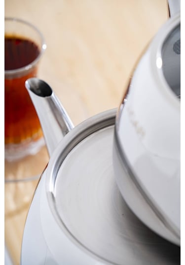 Alvez Aile Boy Çaydanlık Takımı Silver/siyah