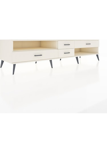 Kronos Tv Ünitesi Tek Raflı 4 Çekmeceli 220x59x51 Aytaşı-aytaşı Aytası/aytası - Aytası