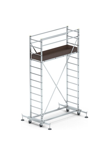 - Sky Master Tek Parçalı Alüminyum İskele Merdiven 1x3,5