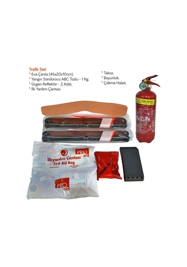 Carub Eva Lüks Trafik Seti Belgeli 1 Kg Söndürücülü Br5750901