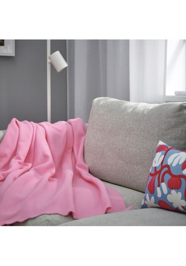 Daggkapor Tek Kişilik Polar Örtü-battaniye, Pembe 130x170cm Pembe