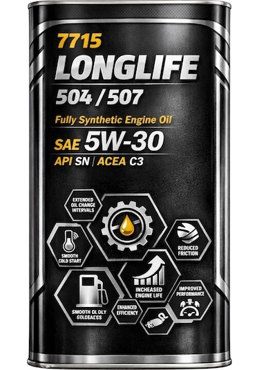 Longlife  5W-30 504/507 Tam Sentetik Motor Yağı