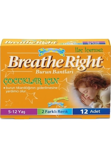 Breathe Right 5 - 12 Yaş Çocuklar İçin Burun Bandı 12'Li