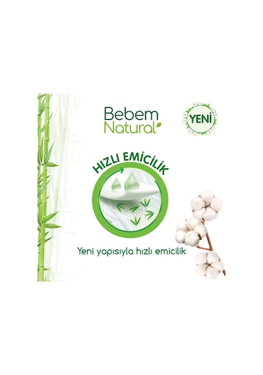 Bebem Natural Bebek Bezi 1 Beden Yenidoğan Avantajlı Paket 160 Adet
