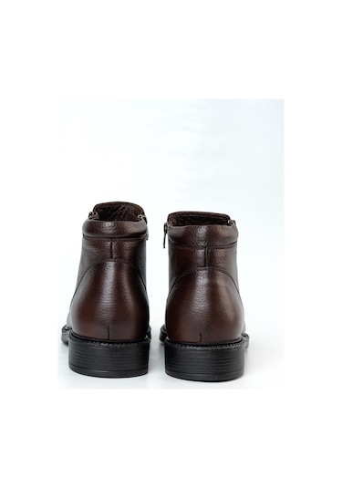 Smart Içi Kürklü Eva Taban Çift Fermuarlı Hakiki Deri Erkek Bot