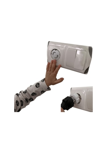 Bebek Güvenlik Seti 10 Adet Çekmece Kilidi + 8 Adet Köşe + 6 Adet Priz Koruyucu Çok Renkli