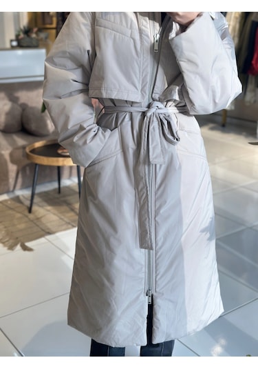 Olla Collection Ekru Astın Kaban Venöve Ekru