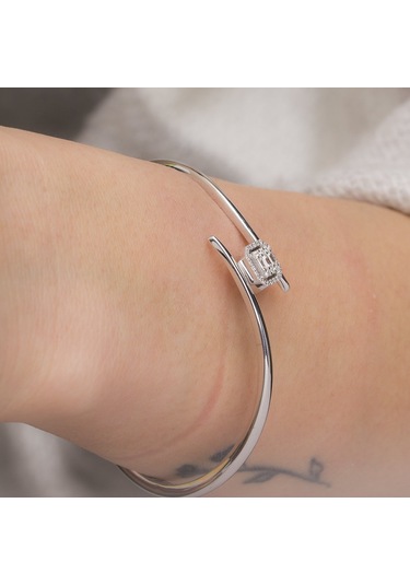 Venta 0,25 Karat 14K Baget Pırlanta Bilezik