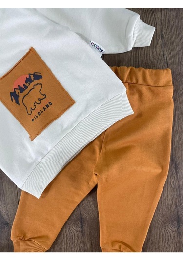 Dear Desenli Mevsimlik 2li Takım Kahve