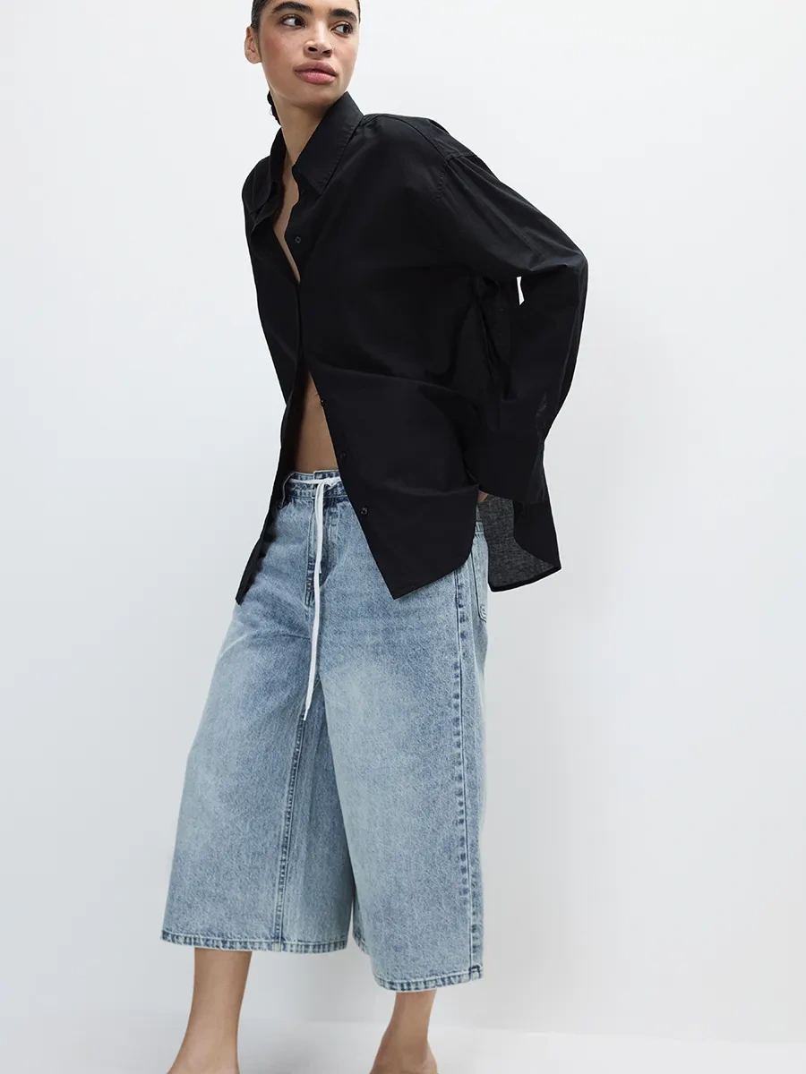 Befree Pamuk Ve Keten Oversize Gömlek 335443595 Siyah