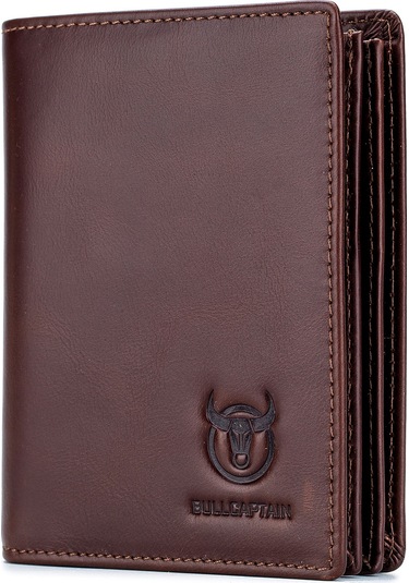 Hangfox Erkek Deri Cüzdan - 15 Kartlı, 2 Para Bölmeli, Anti-canıklama, Kalın Tip, Kahverengi 027 Modeli Çok Renkli