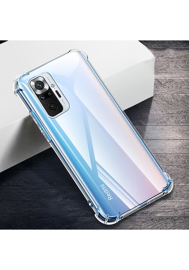 Goocamp Redmi Note 10 Pro Kılıf Nitro Anti Shock Silikon - Renksiz Renksiz