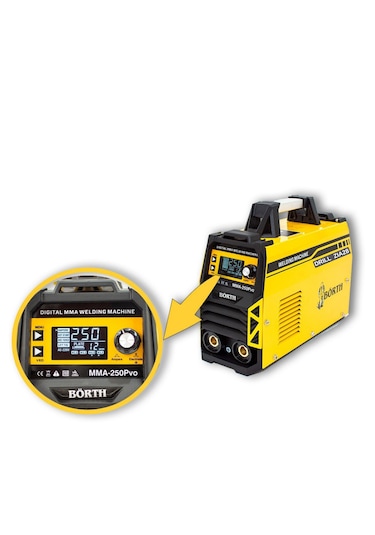 Börth Pro 250 Amper Inverter Kaynak Makinesi Drıll Zıa28