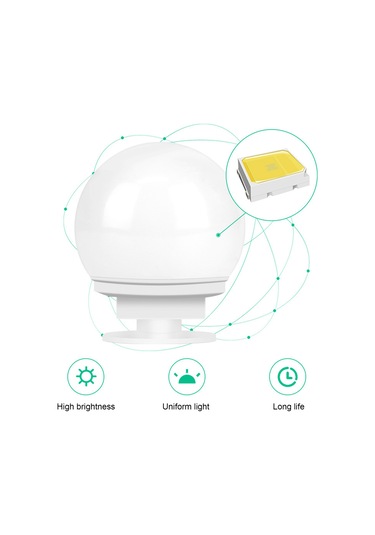 Shineyee Usb Dokunmatik Aydınlatma Led Lümen, 3 Renk Tonu Ve Sürekli Parlaklık Ayarlama, Makyaj/üstü Aynalar İçin 2 Ampullü Işık Zinciri