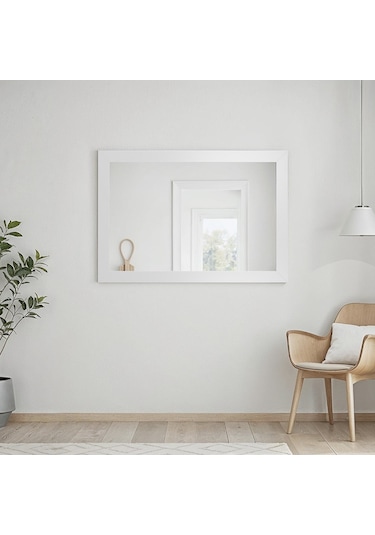 Oryana Ayna - Diamond Beyaz 68x98x2 Cm Beyaz