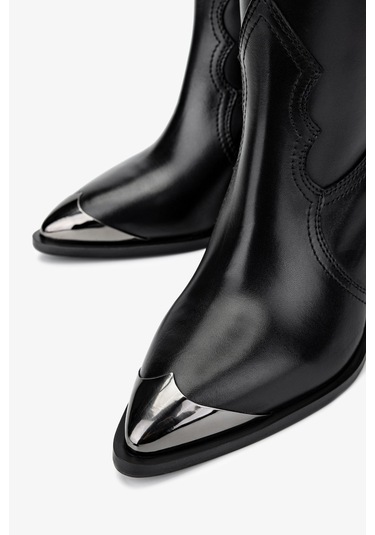 Valmenti Kadın Hakiki Deri Siyah Deri Casual Çizme 1046 21389 Bn Czm Sk24-25 Sıyah Dr Siyah Deri