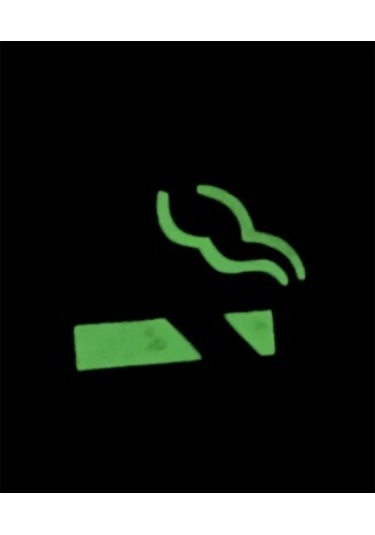 4 Adet Fosforlu 5 Cm Yuvarlak  Ufak Sigara Içilmez Uyarı Etiketi