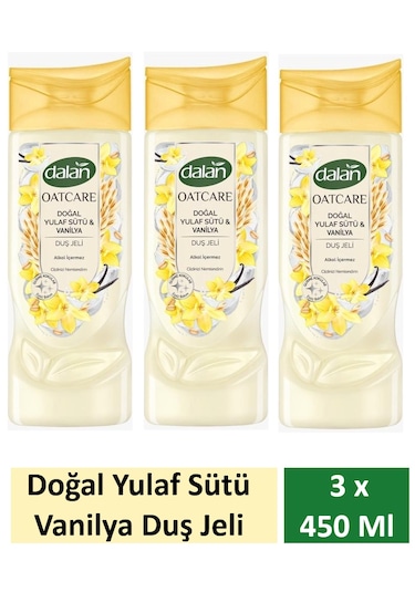 Dalan Duş Jeli Oatcare Yulaf Sütü Ve Vanilya 450 Ml X 3 Adet