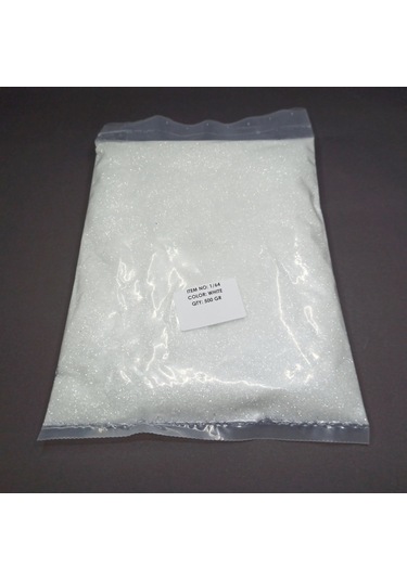 SİM BEYAZ RENK SADE GLİTTER TOZ SİM 500 GR