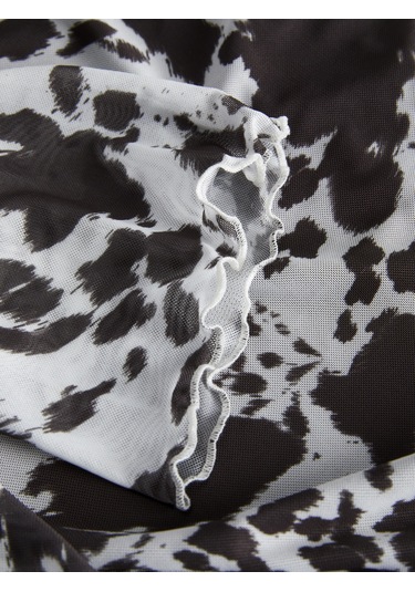 Kadin Kayik Yaka Tisört - Minna - 12280223 Black Coffee