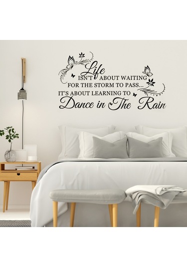 Benzersiz Duvar Sticker'ı Kelebekli İngilizce Harfler Çıkarılabilir Duvar Kağıdı Ev Yatak Odası Dekoru Diğer