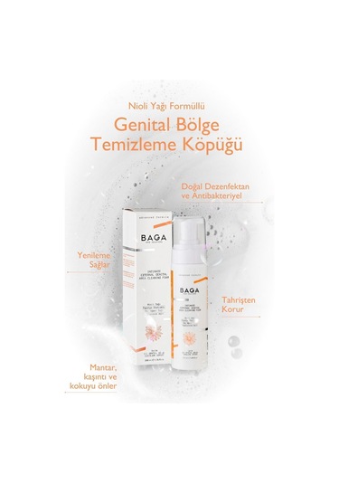 Nioli Yağı Formüllü Genital Bölge Temizleme Köpüğü