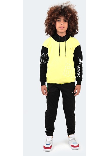 Slazenger DJURO IN Unisex Çocuk Sweatshirt Sarı