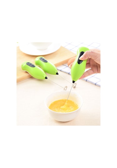 Pilli Mini Mikser Cappucino Krema Kahve Köpürtücü Çırpıcı