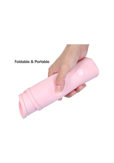 Vkemall Bebek Silikon Yemek Matı - Yemek Düşmesini Engeller - Anti Kayma - Gıda Kalitesi - Pembe Çok Renkli