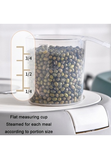 Pazly Pp Malzemeyle Mutfak Mühürlü Nem Toz Geçirmez Pirinç Kovası, 360 Derece Mühür, Böcek İzolasyonu, 10kg/5kg Boyutlarıyla Depolama 3 Izgara