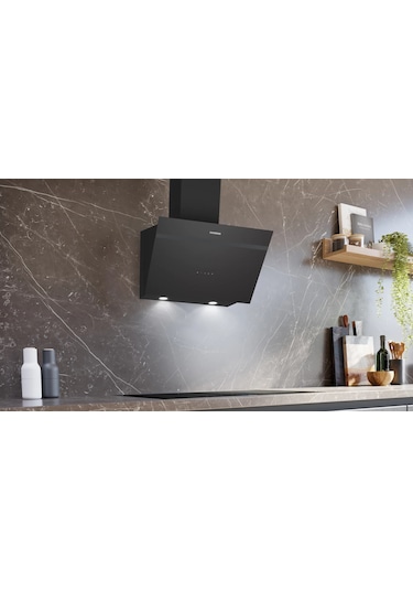 Siemens LC66KPJ60T iQ300 Duvar Tipi Davlumbaz 60 CM Siyah