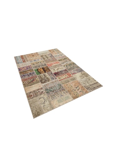 Sınırları Zorlayan El Yapımı Patchwork Halı 160x230 Cm - 6312
