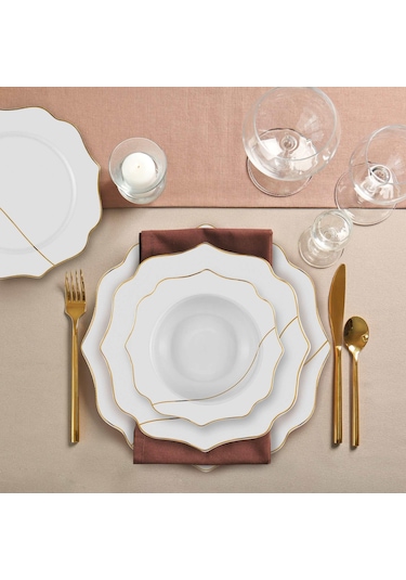 The Mia Dor 24 Parça Yemek Seti - Bone Porselen