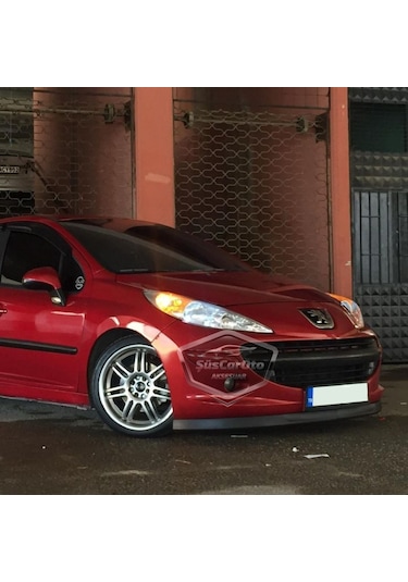 Peugeot 207 2006-2014 Uyumlu Üniversal Astra H Lip Esnek Ön Lip 2 Parça Tampon Altı Dil Karlık Ön Ek 00 Şüscaroto Aksesuar