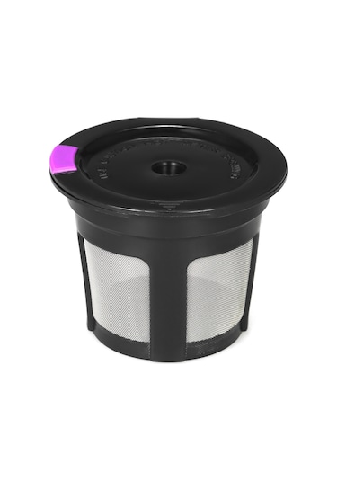 Youtek 3 Adet Tekrarlı Kullanım Kahve Kapsülü Kabuğu - Yiyecek Grubu Pp+304 Paslanmaz Çelik Filtre Siyah