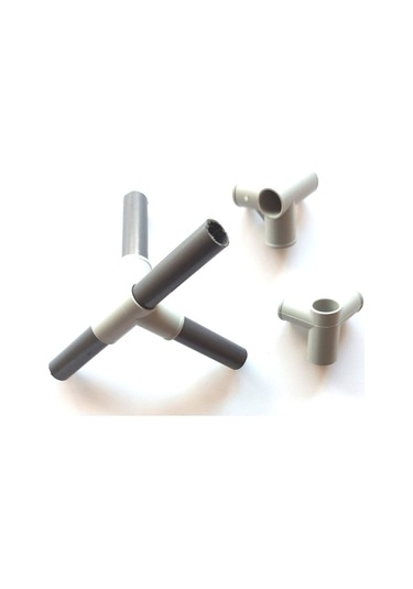 Beyazpazar Bez Dolap Bağlantı Ve Kurulum Aparatı 10 Ad. P1 + 10 Ad. P2 Toplam 20 Adet Aparat Gri