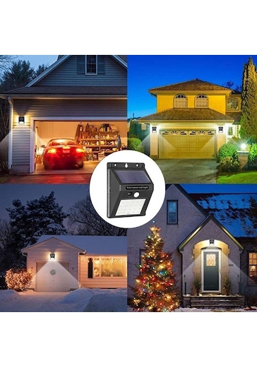 Technosmart Hareket Sensörlü Güneş Enerjili Şarj Olabilen 20 Ledl Diğer
